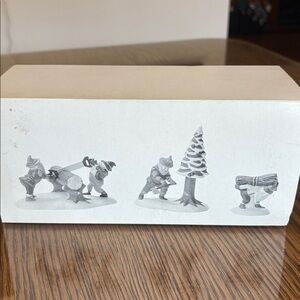 Department 56 Heritage Village Woodman Elves Set of 3 #5630-8 Please READ